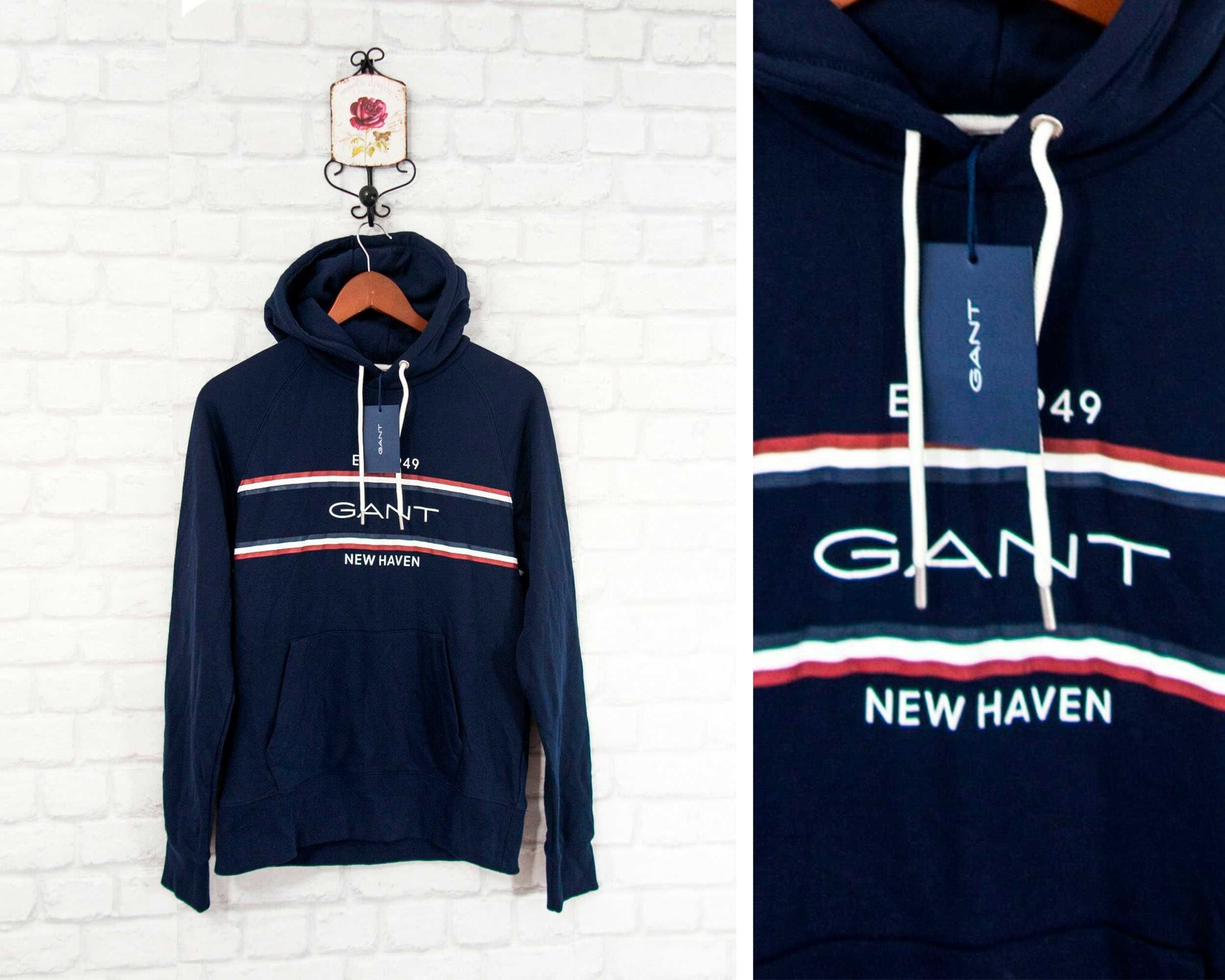 GANT Оригинална мъжка горница с качулка суитчър Hoodie Размер М