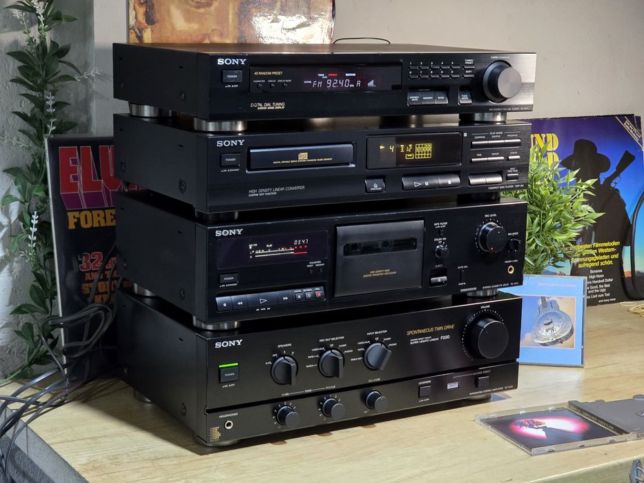 Linie audio SONY, amplificator, deck, tuner, cd player, hifi stereo