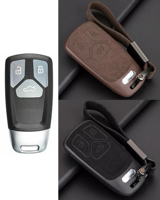 Велурен калъф за ключ Audi A4 Q5 SQ5 TT Q7