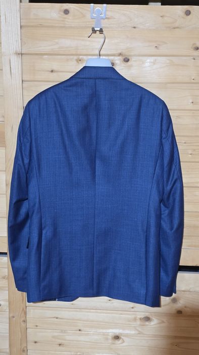 Costum 3 piese Sacou Vestă Pantaloni Lână Albastru