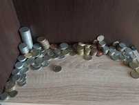 Colecție de monede vechi ( lei, euro, lire)