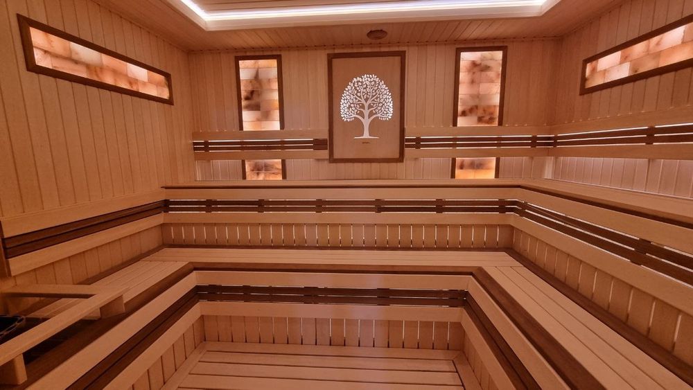 SAUNA.  qurami  material sotamiz