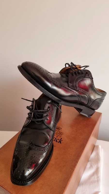 Pantofi eleganti Berwick barbati, marime 40, material piele, maro