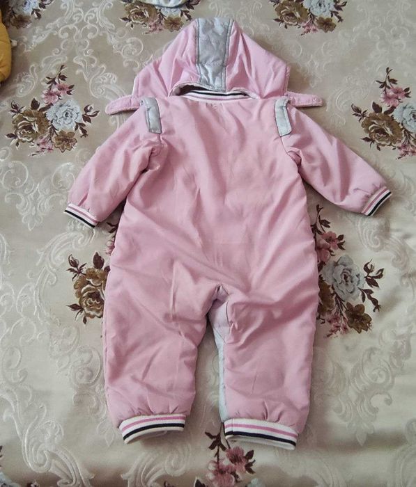 Комбенизоны детские и на девочку от 1-3 лет на осень зиму, теплый мех