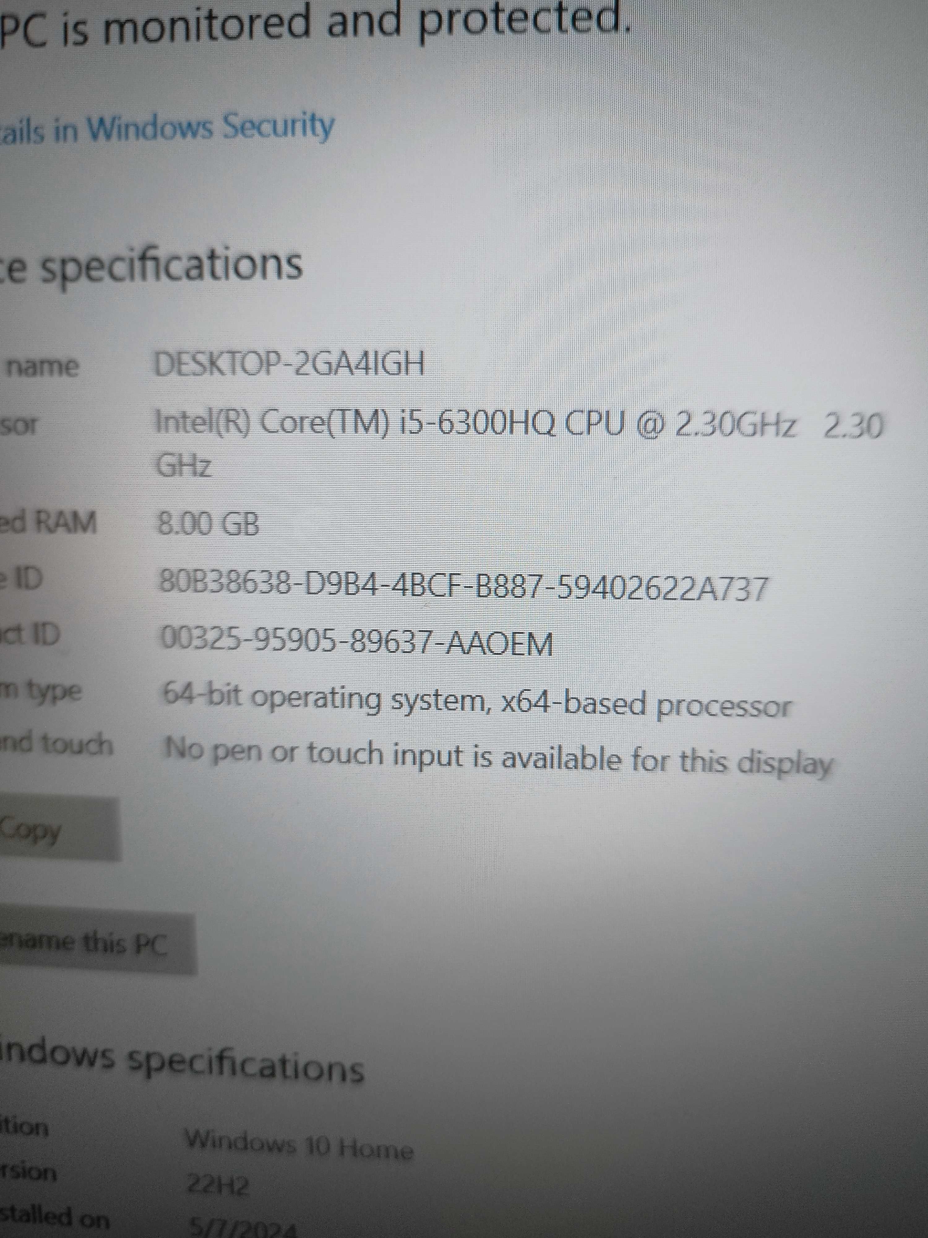 Dell Alienware 15 R2, i5, 8 GB, SSD 256+1TB HDD, video 4 GB