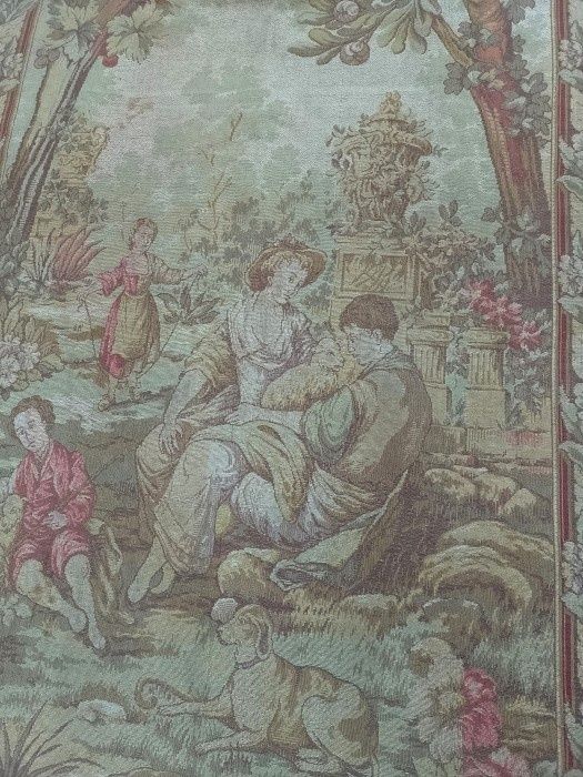 Superbă tapiserie franceza de dimensiuni mari lucrata integral m