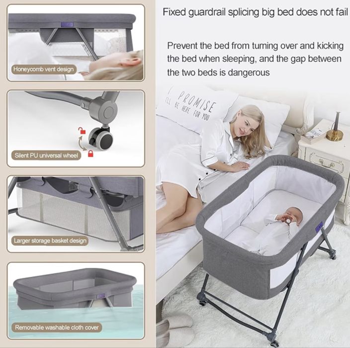 Patut pliabil pentru bebelusi