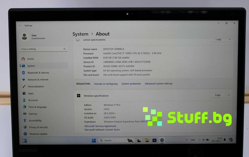 Лаптоп Lenovo ThinkPad Yoga 370 Touchscreen I7/8GB/256 SSD