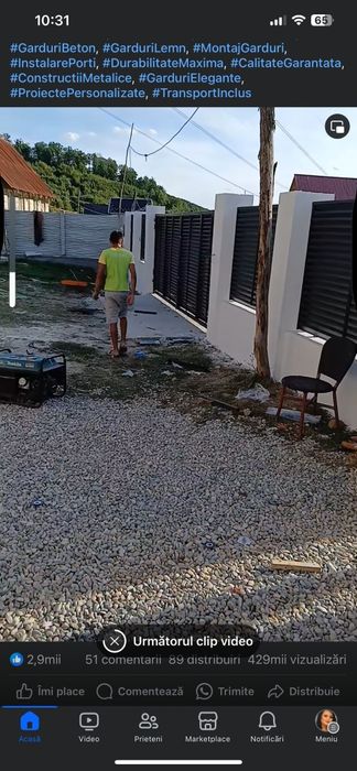 Executa garduri  și porți la comanda