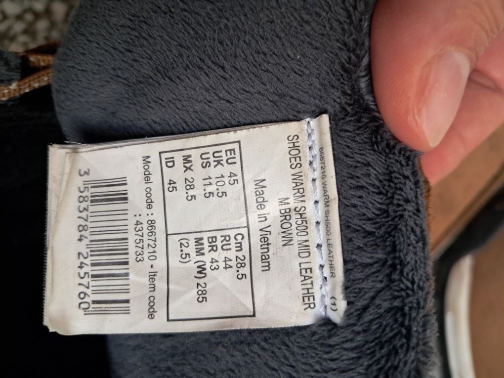 Curier gratuit 28/29 iunie + Ghete Decathlon impermeabile barbati 45