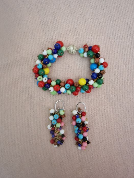 Комплект браслет и серьги