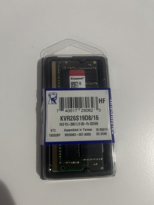 Memorie rap laptop kingston 16gb pc4 2666