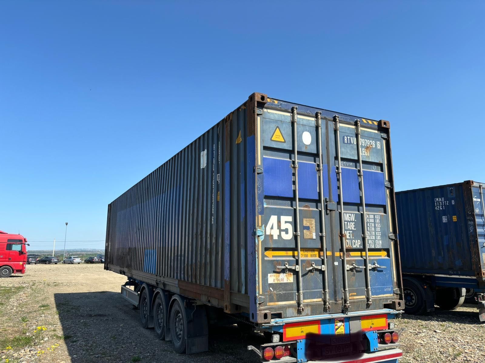 Container 45 FT iso leg 1.