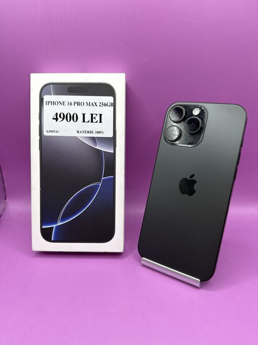 Iphone 16 Pro Max 256gb baterie 100 •Matei Amanet Crangasi•63005