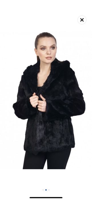 Haina din blana naturala de iepure marimea 36/ S