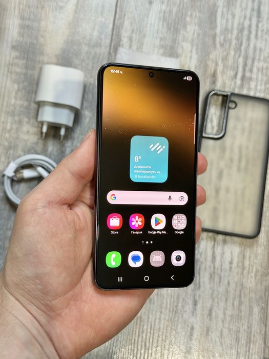 Samsung Galaxy S22 5G 128 GB Dual Sim Black Отличен