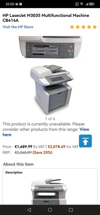 Multifunctional HP LaserJet M3035 meniu limba romana