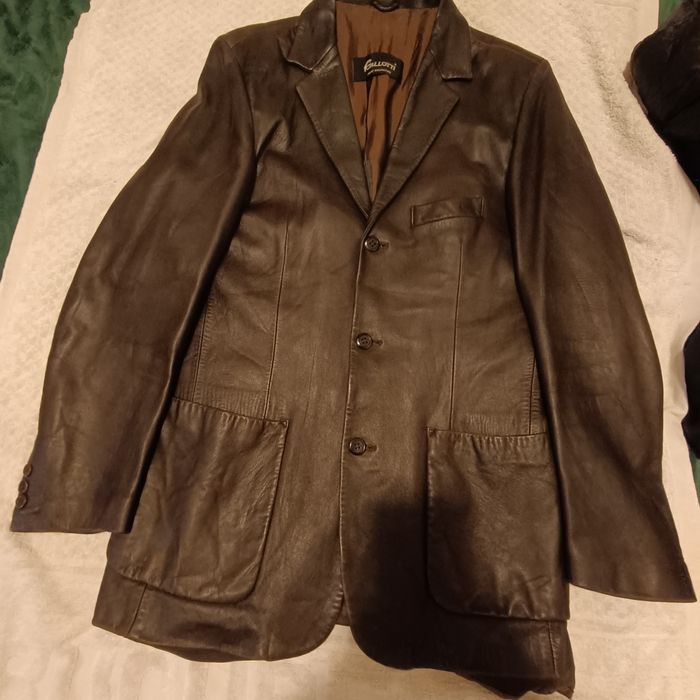 Sacou piele naturala moale Gallotti 48