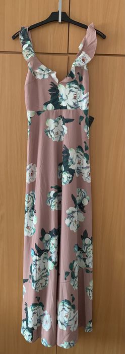 Rochie elegantă lunga model floral noua