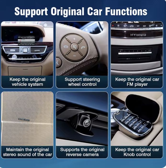 Apple CarPlay & Androit auto W221