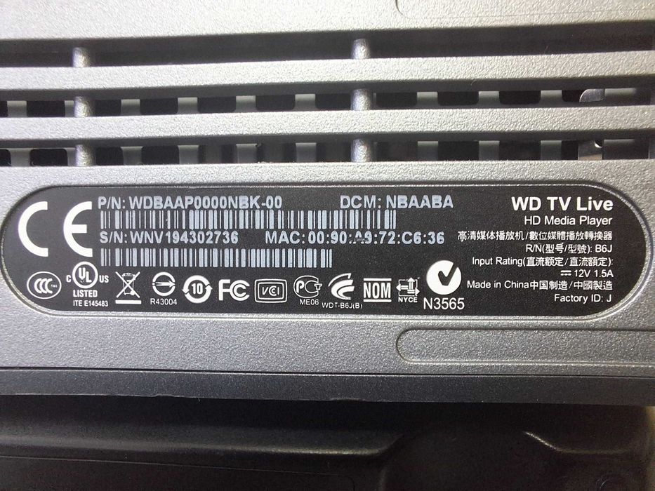 Western Digital WD TV Live Plus FULL HD Media Player cu telecomanda