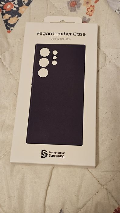 Husa piele Samsung Galaxy S24 Ultra (vegan leather case)