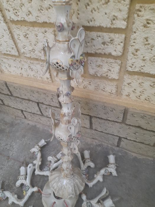 Candelabru retro portelan