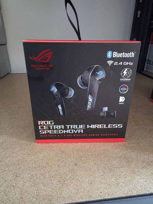 Casti wireless in ear ASUS ROG Cetra SpeedNova True Wireless, Negru