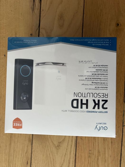 Eufy sonerie video si HomeBase, Wireless, 2K HD, autonomie 6 luni,
