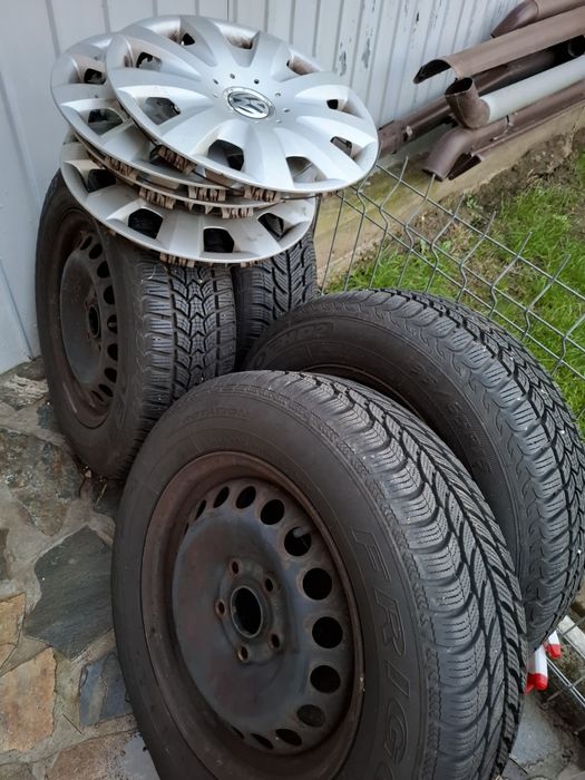 Jante tablă,195/65/15 + 4 cauviucuri+4 capace