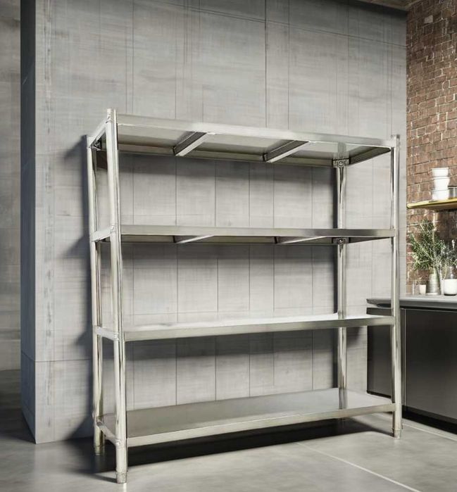 rafturi de inox 100x40x155H , raft 120x40x155H,raft 150x40x155H, NOI
