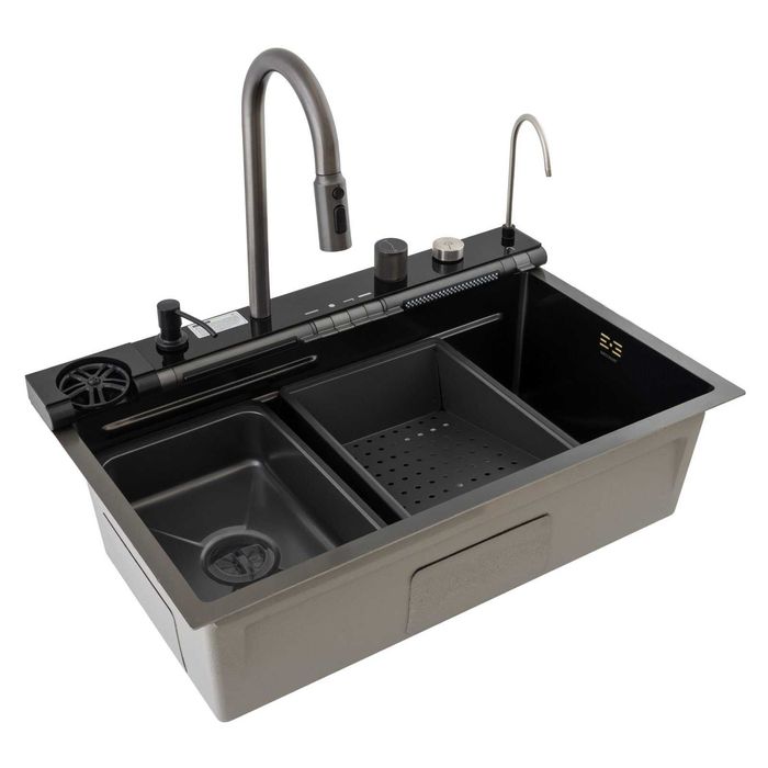 Chiuveta multifunctionala din inox nano black MIXXUS seria Decor .