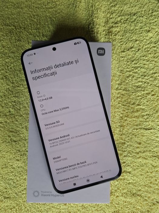 Vând/Schimb Xiaomi 15T 5g Garanție Emag Ca Nou Dual Sim Fulbox Liber