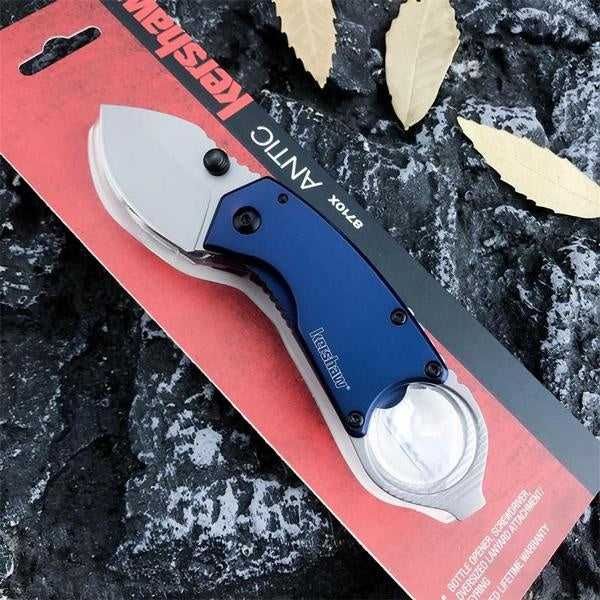 Cuțit pliabil Kershaw Antic 8710X cu desfăcător sticle și șurubelniță