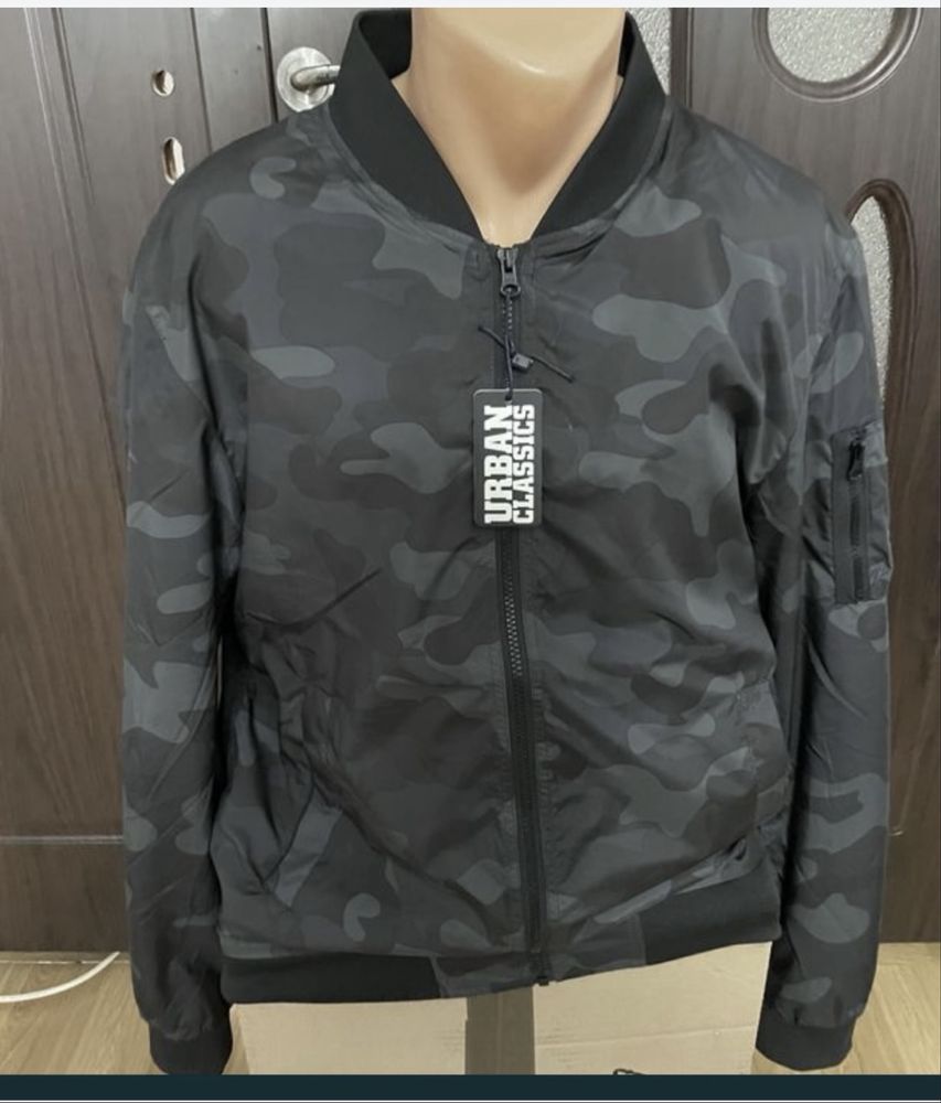 Geaca bomber camo/camuflaj gri L grx