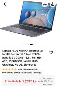 Laptop ASUS X515KA Intel 3.30GHz 4GB ram 256GB SSD SIGILAT in garantie