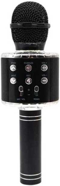 WS 858L Безжичен преносим Bluetooth караоке микрофон с мигащи светлини