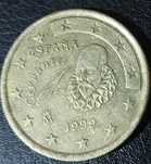 Monedă 50 eurocenți 1999 Spania (Cervantes)
