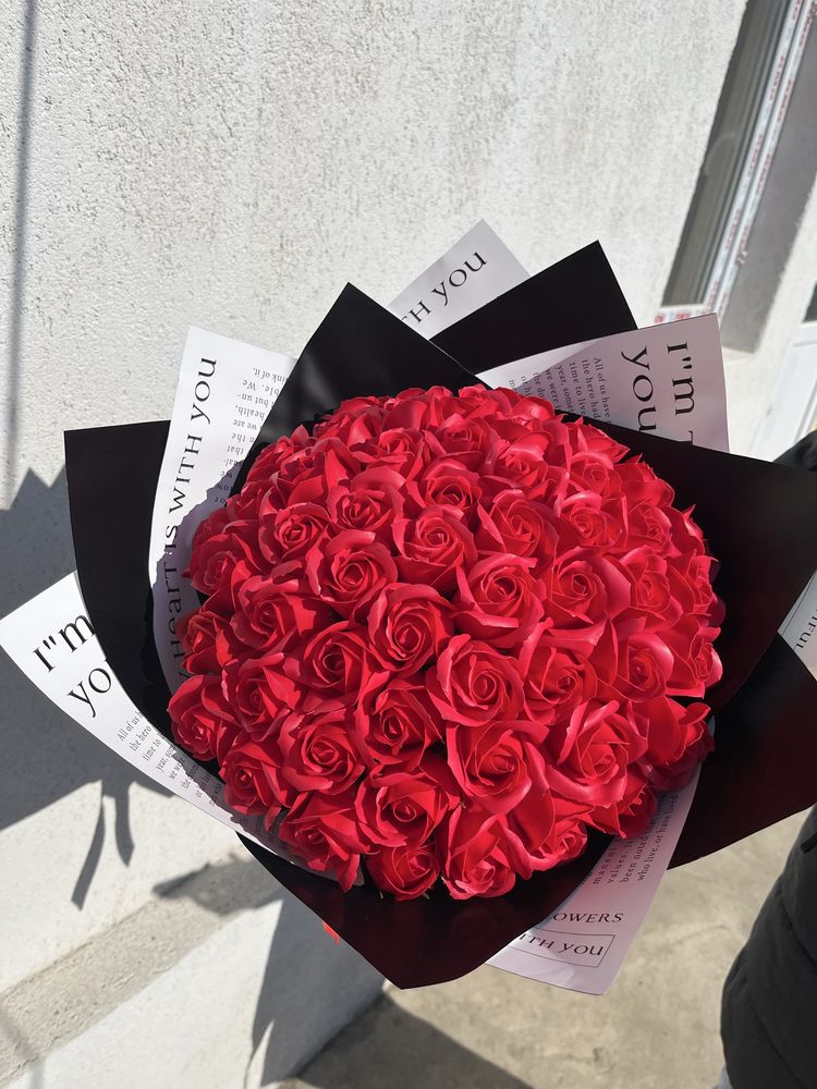 Buchet trandafiri de sapun