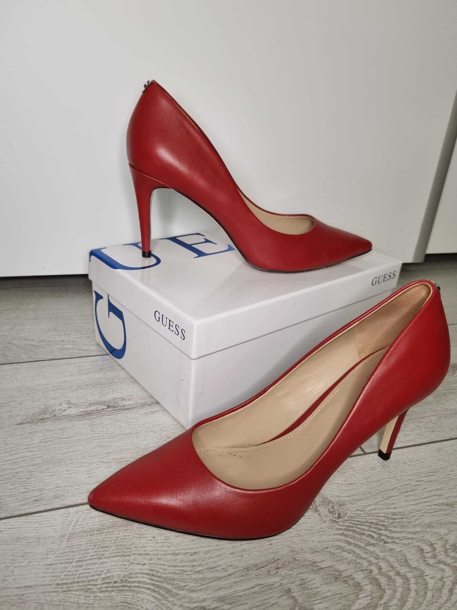 Guess pantofi rosii eleganti