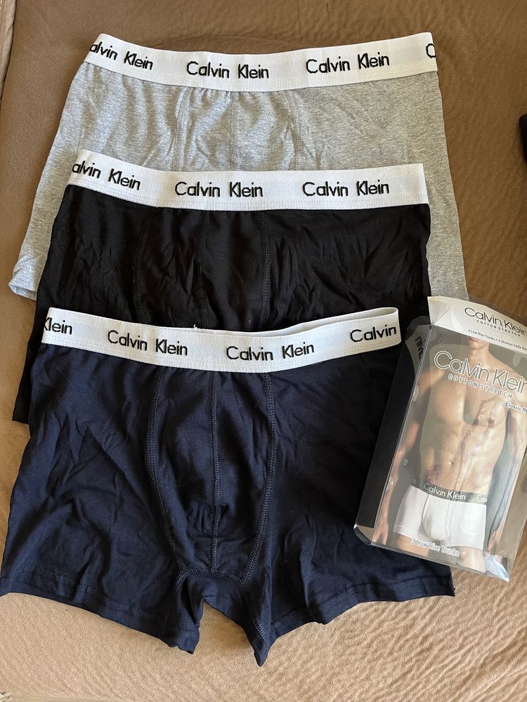 Боксерки Calvin Klein бельо 3 бр.  M L XL XXL