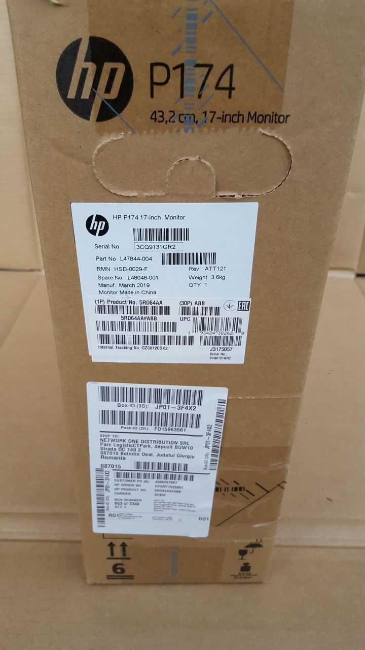 Monitor business/ePOS/eFactura LED HP174 17" inch (NOU)