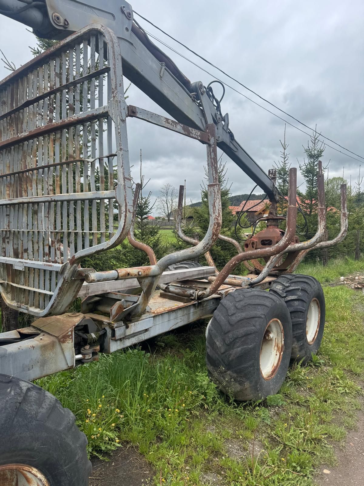 Remorca 4x4 pentru tractere lemne etc