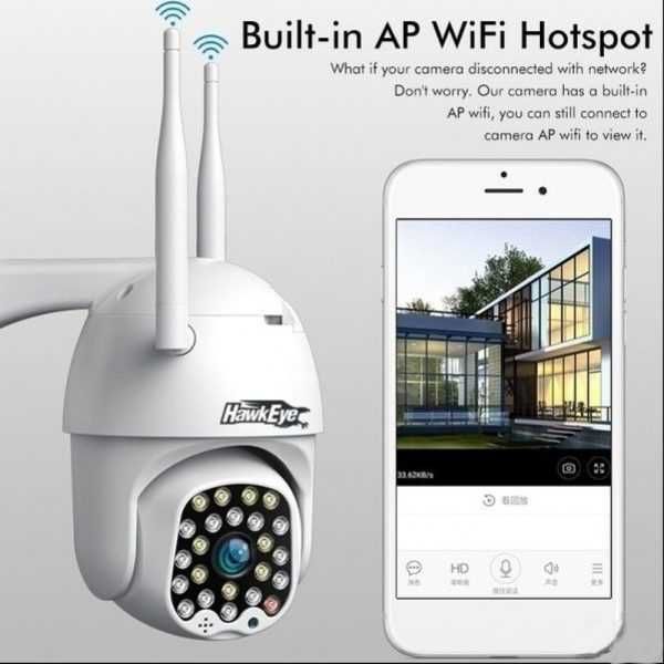 Камера за външно наблюдение WIFI 2MP HawkEye 23 LED