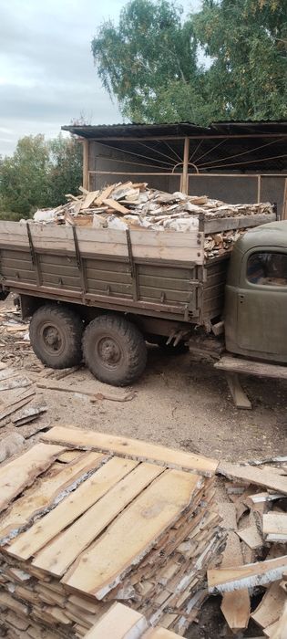 Дрова колотые, обрезки берёза, чурками  ЗИЛ