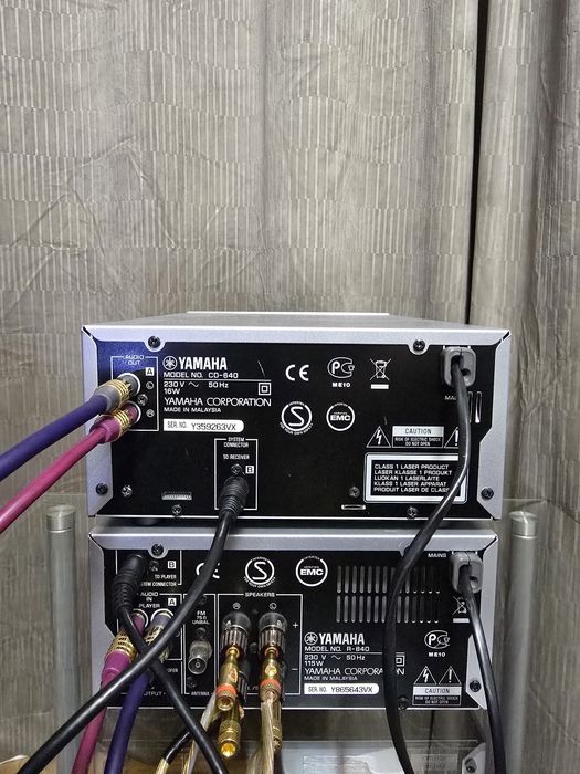 Linie Yamaha MCR-840 + CD Player Yamaha CD-640 – sunet Hi-Fi!!!