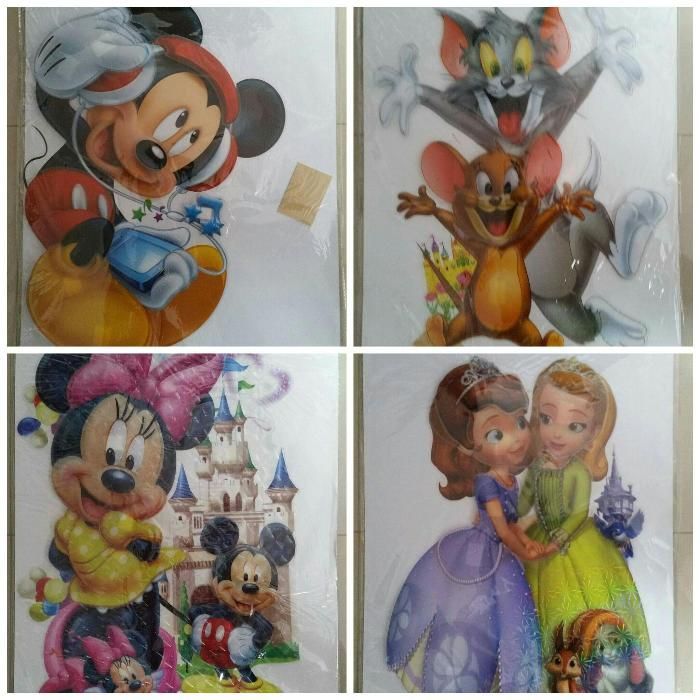 Stiker camera copii Mickey Mouse Cars Tom&Jerry Batman Spiderman Elsa