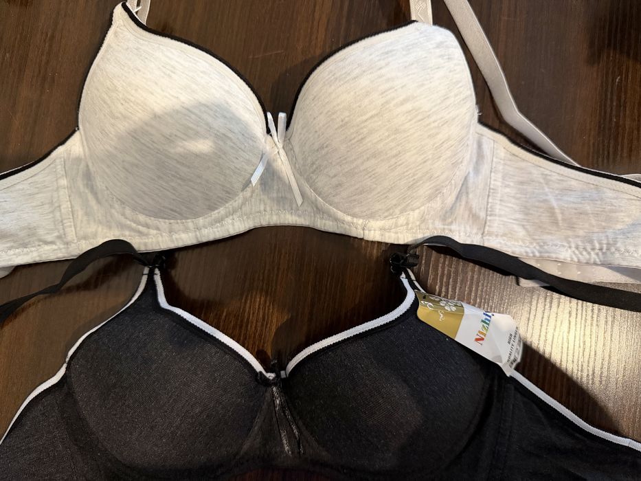 Стильный бюстгальтер,чёрно-серый