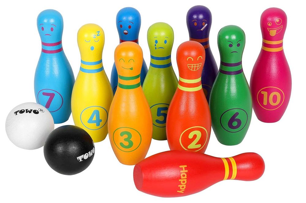 НОВО! Забавен дървен детски мини боулинг / Всички дървени играчки