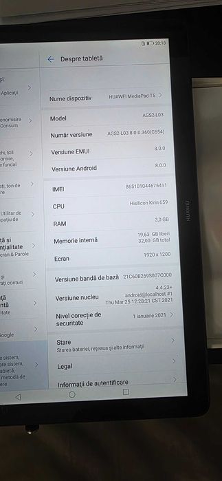 Huawei Mediatab T5 octa core 3Gb ram 32Gb stocare